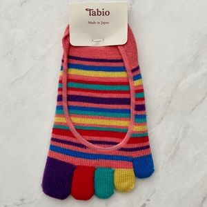 NWT Tabio Toe No-Show Socks